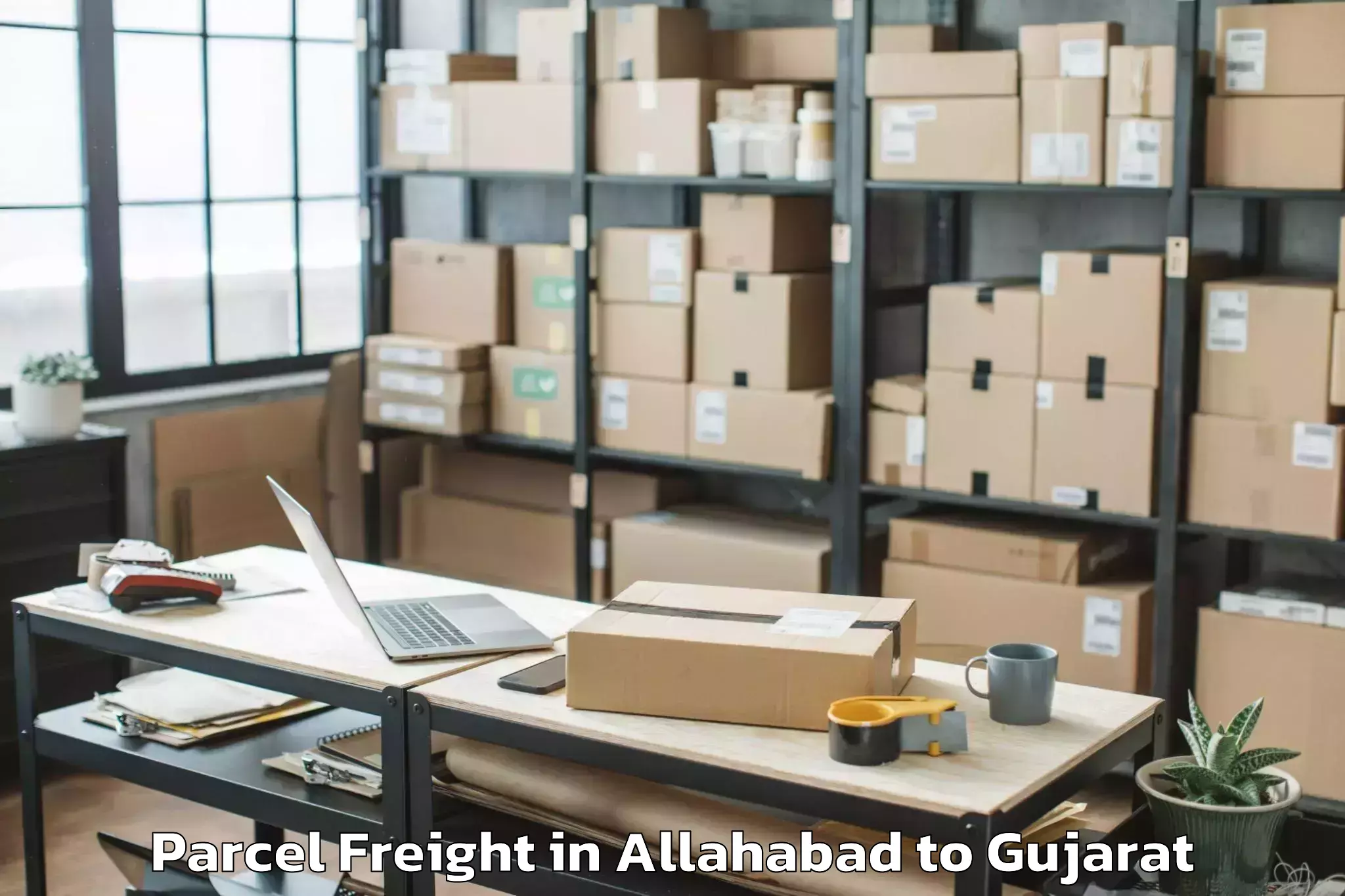 Book Allahabad to Baria Parcel Freight Online